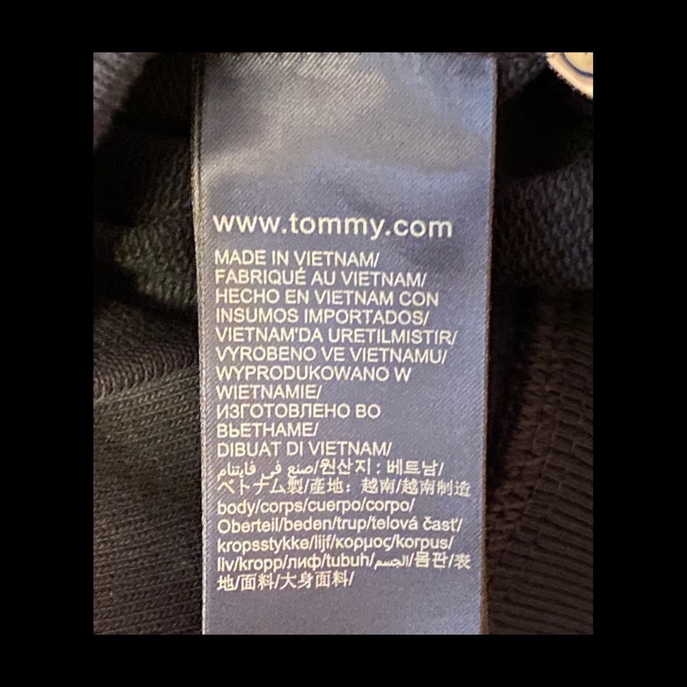 Tommy Hilfiger Sweater Jacket Navy Blue Size Medium - Picture 8 of 9